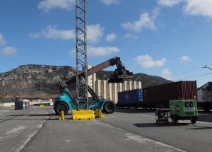 El Puerto Seco de Pancorbo recibe el primer tren