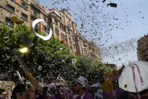 Ambiente festivo en la cabalgata