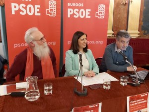 Agustín Zamarrón, Esther Peña y Antonio Arauzo en  el acto