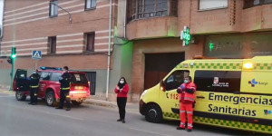 Aplausos a las puertas del Centro de Salud de Belorado