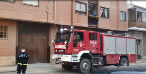 Aplausos a las puertas del Centro de Salud de Belorado