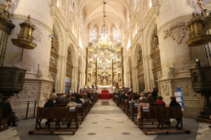 Momento de la celebración del Corpus Christi en la Catedral