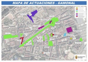 Mapa de actuaciones - Gamonal