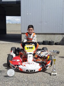 Dani en su última carrera en el circuito de Kottar