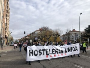 Manifestación de la hostelería en Burgos 9-12-2020
