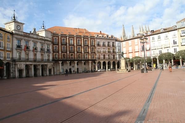 Pavimento de la Plaza Mayor de Burgos