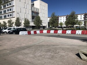 Hundimiento en la avenida de los Reyes Católicos