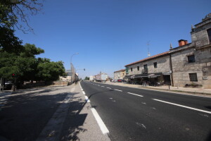 Actual estado de la carretera que atraviesa Ibeas de Juarros