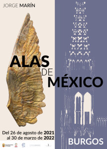 Cartel promocional "Alas de México" en Burgos 