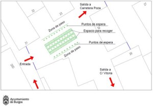 Plano del reparto de Titos