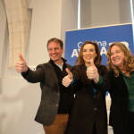 Cuca Gamarra en la presentación de la candidatura de Cristina Ayala