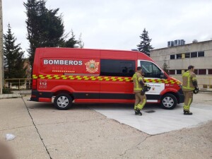 Nuevo furgón de los Bomberos de Burgos