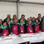 Voluntarias con las autoridades