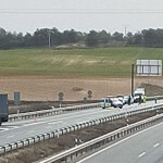Accidente en la A-1 en Oquillas