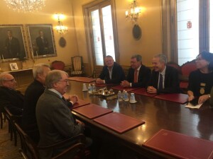 Reunión entre la Academia Sevillana de Buenas Letras y la Institución Fernán González