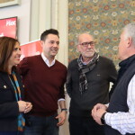 Esther Peña y Daniel de la Rosa con los candidatos de Aranda y Miranda