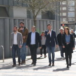 Luis Tudanca, Patxi López, Daniel de la Rosa y Esther Peña