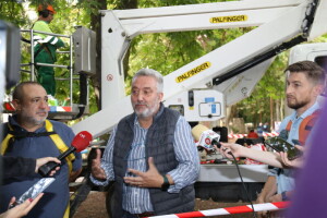 Carlos Niño en la visita