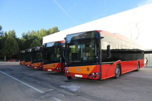 Autobuses presentados esta mañana